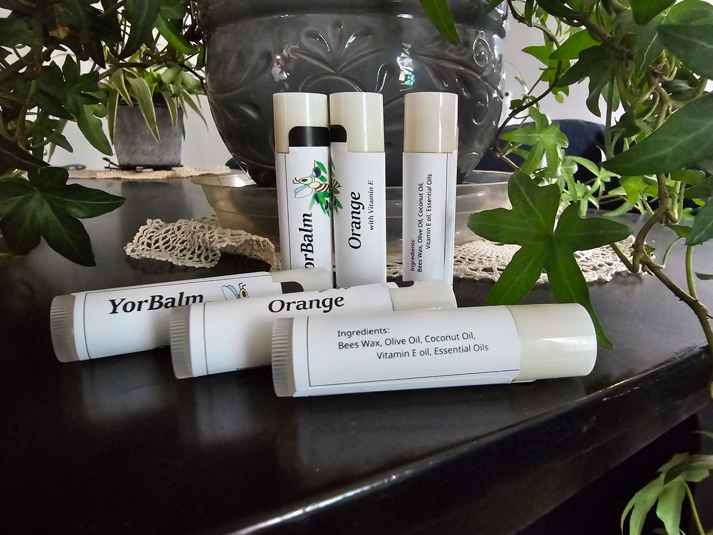 Full set of lip balm flavours