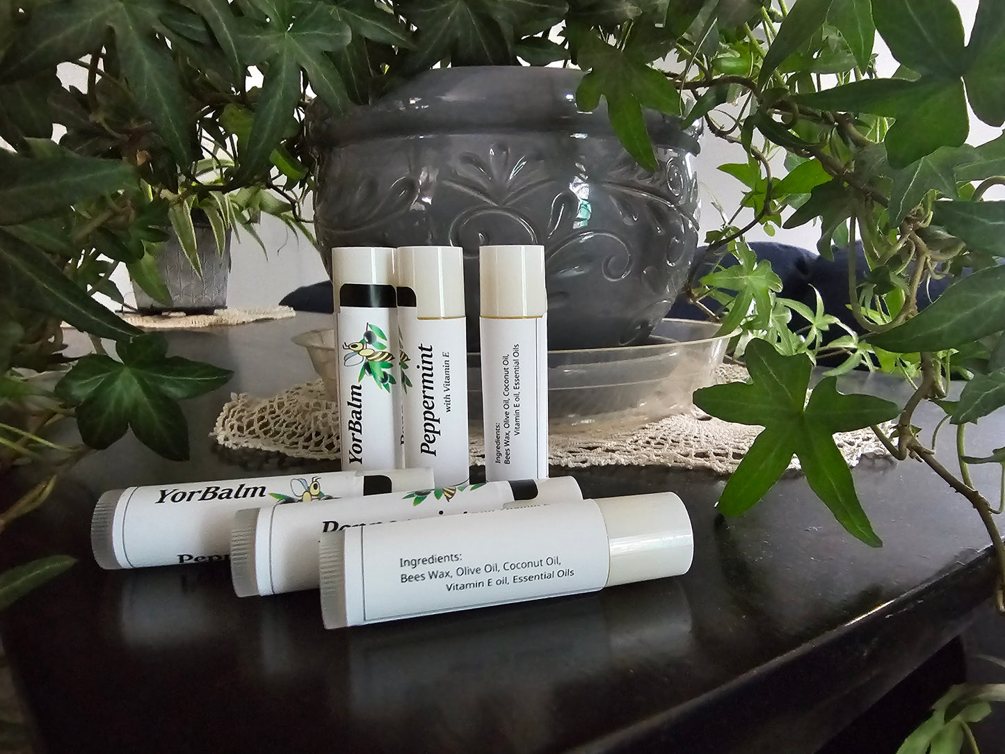 Full set of lip balm flavours